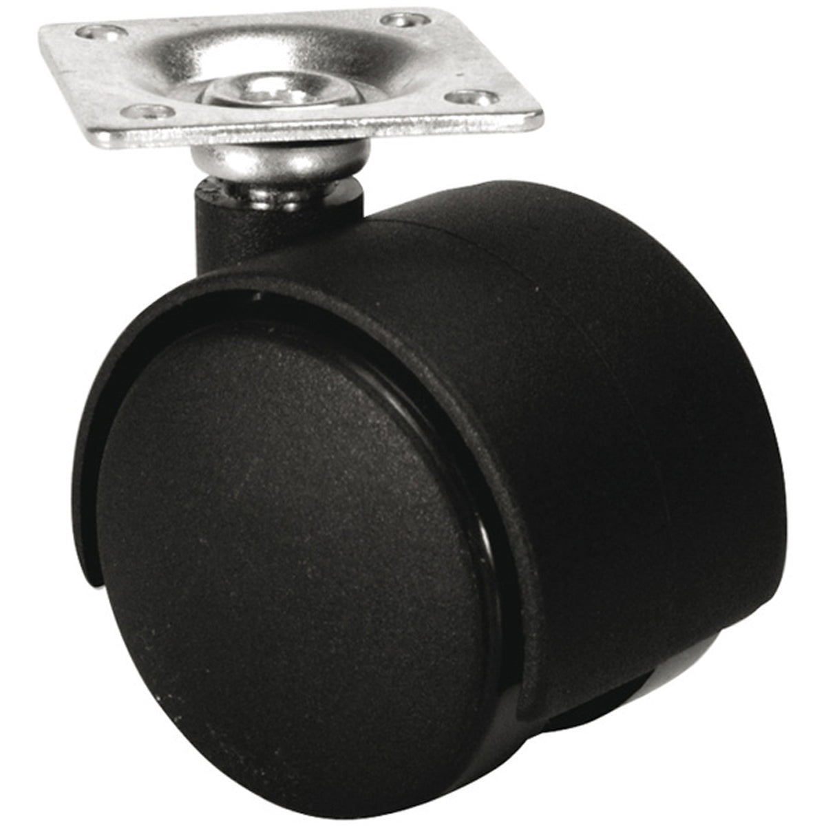 TWIN CASTOR NO BRAKE D35x38 PL/MBLK