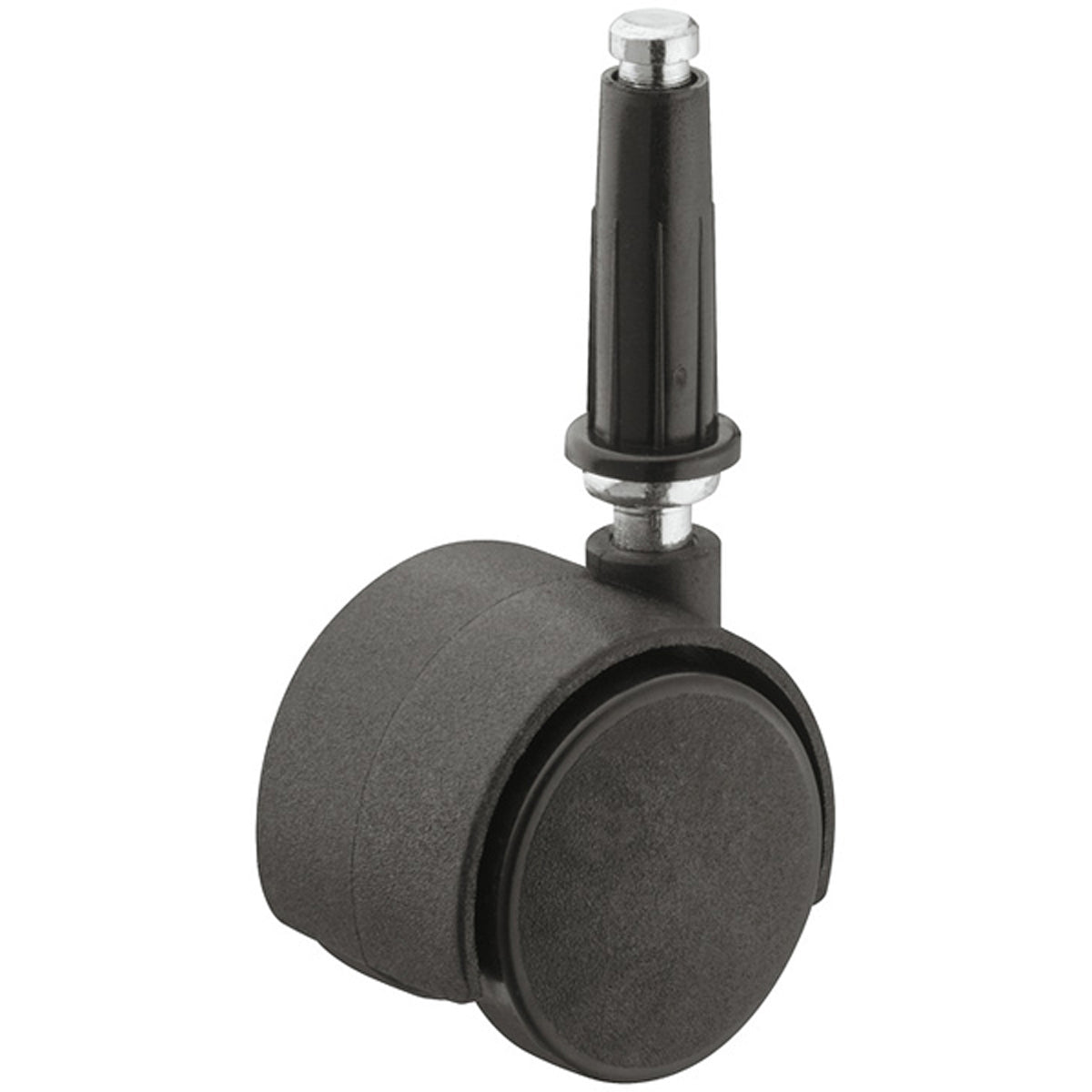TWIN CASTOR NO BRAKE D50x45 PL/MBLK