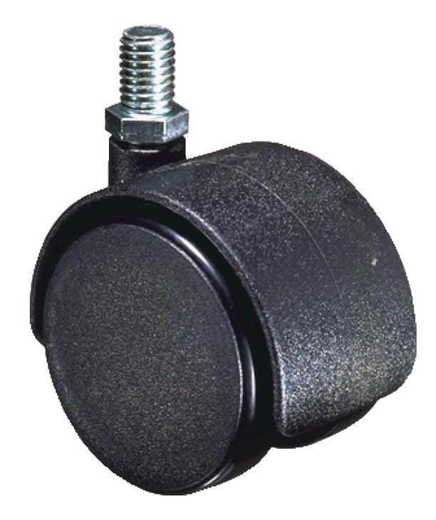 TWIN CASTOR NO BRAKE D40x38 PL/MBLK