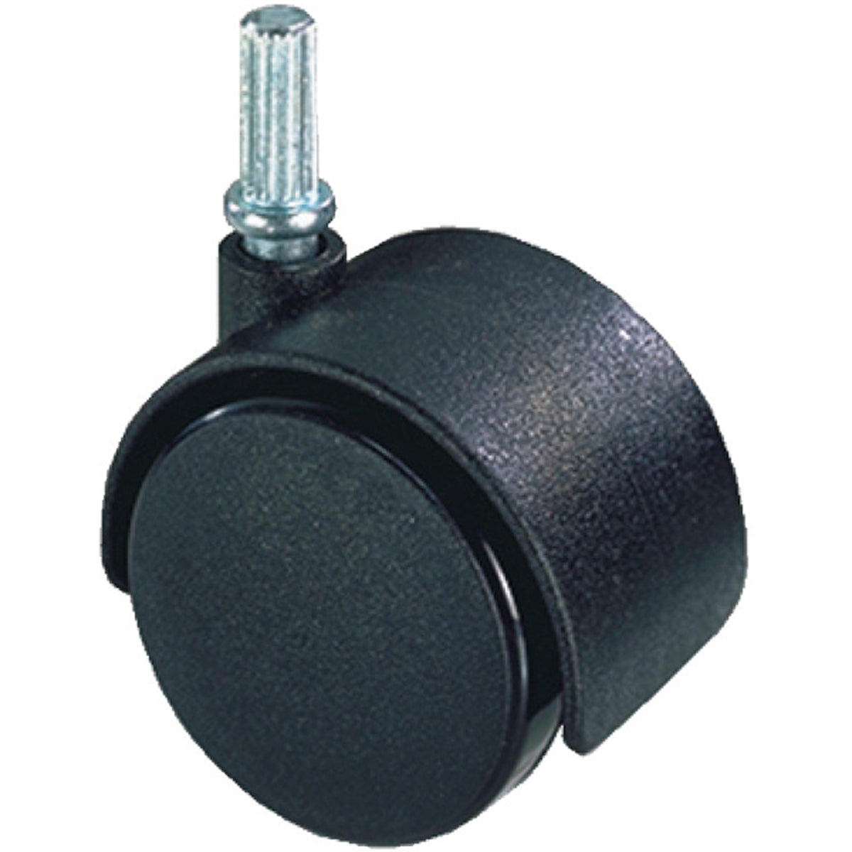 TWIN CASTOR NO BRAKE D30x34 PL/MBLK