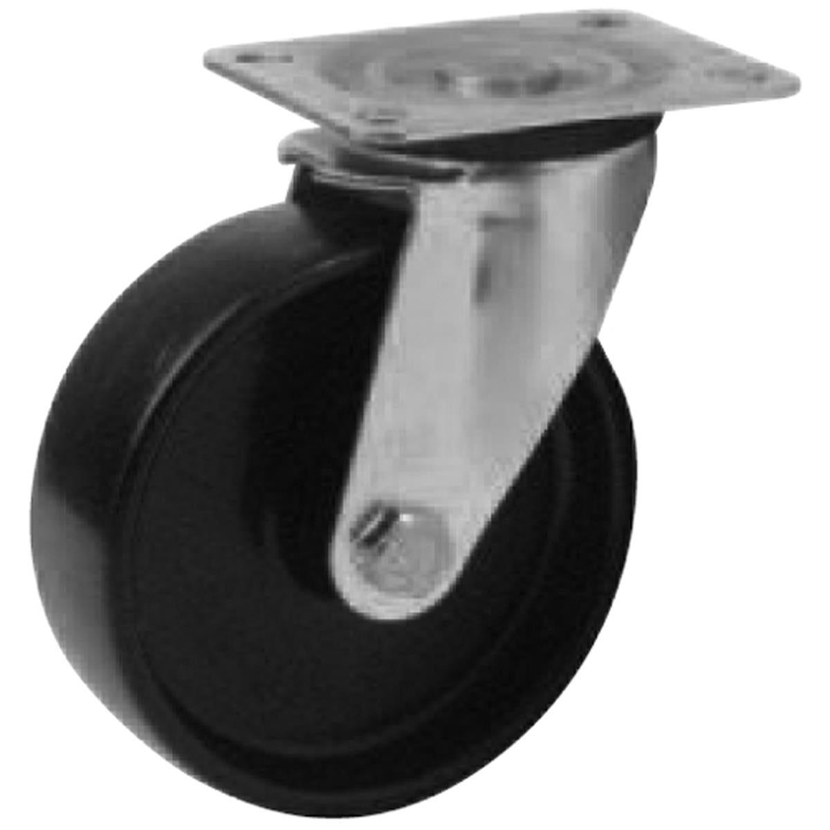SWIVEL CASTOR PLATE 125KG D100 ST by HAFELE UK LTD