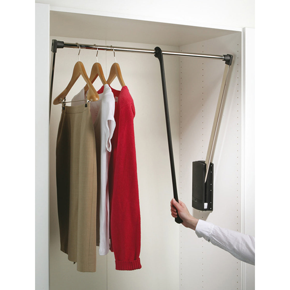 WARDROBE LIFT 440-610 WHI/WHI/WHI