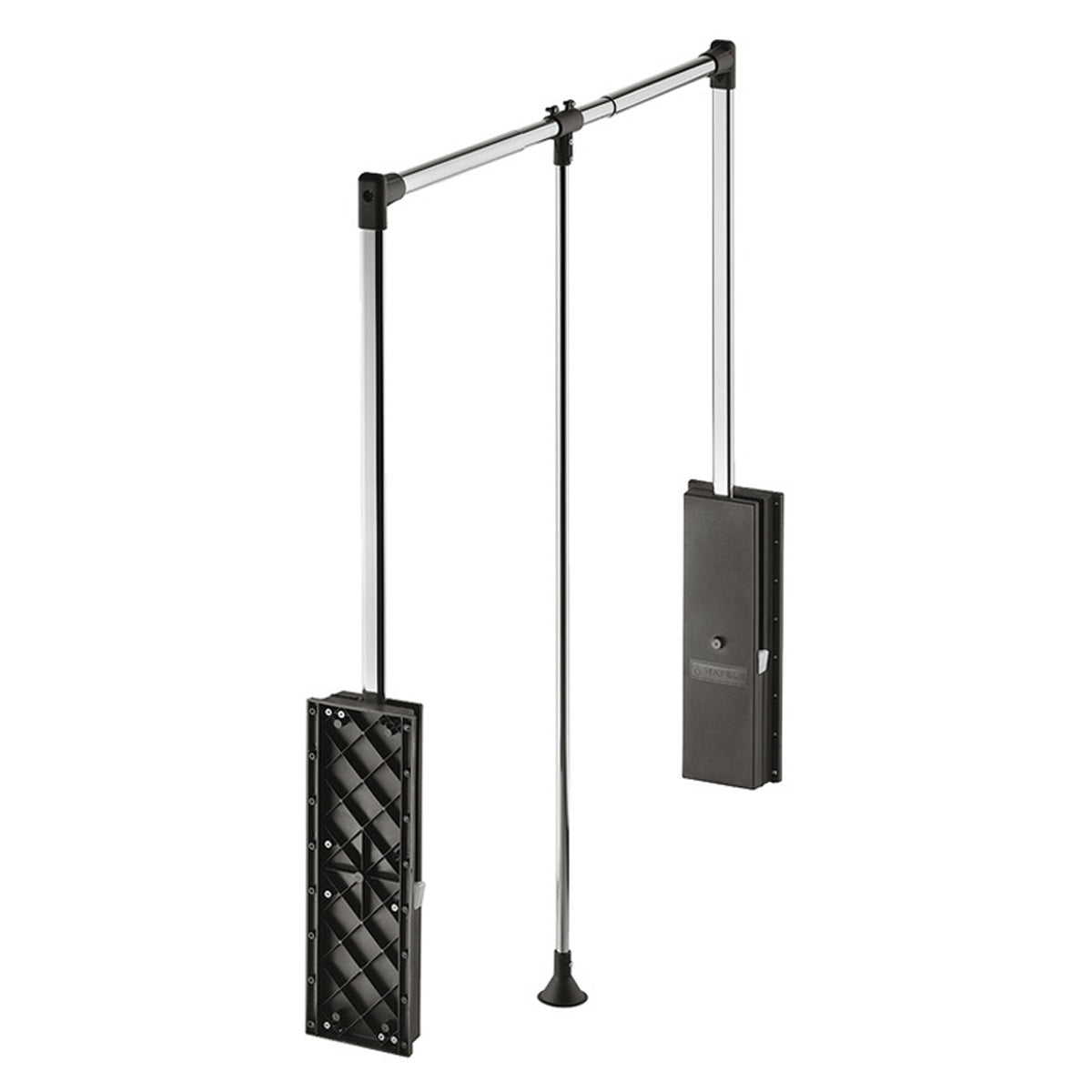 WARDROBE PULL RAIL 870-1190 BLK