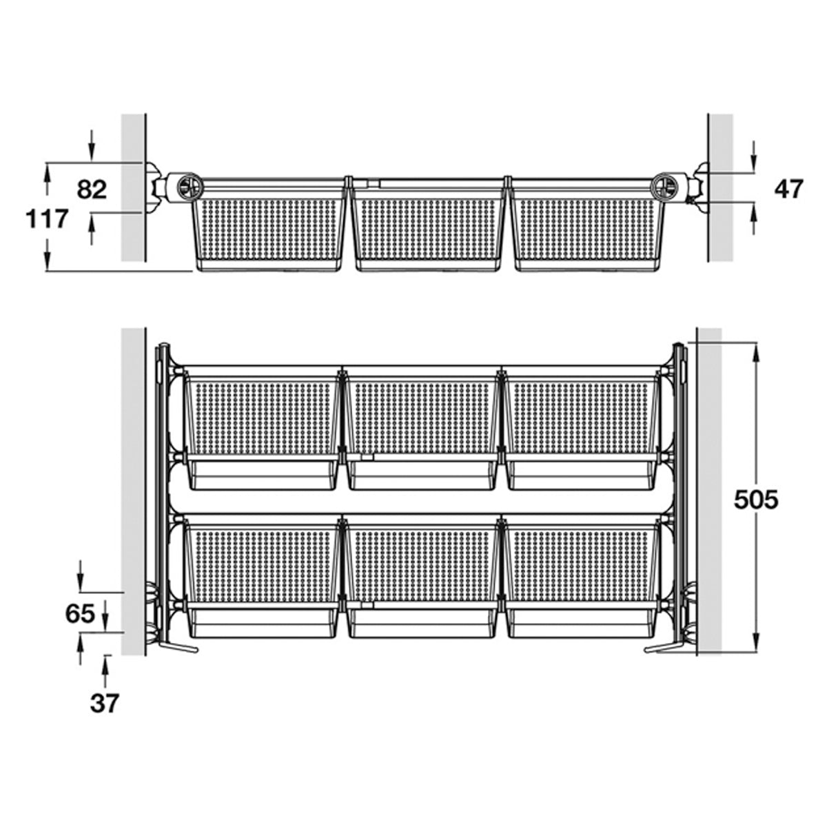 SERVETTO PLS6 SHOETRAY 900-1000 WHI