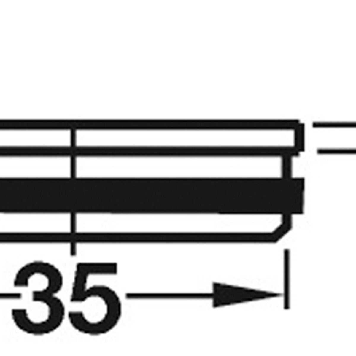 FLAT END CAP D38 BRS/PCP