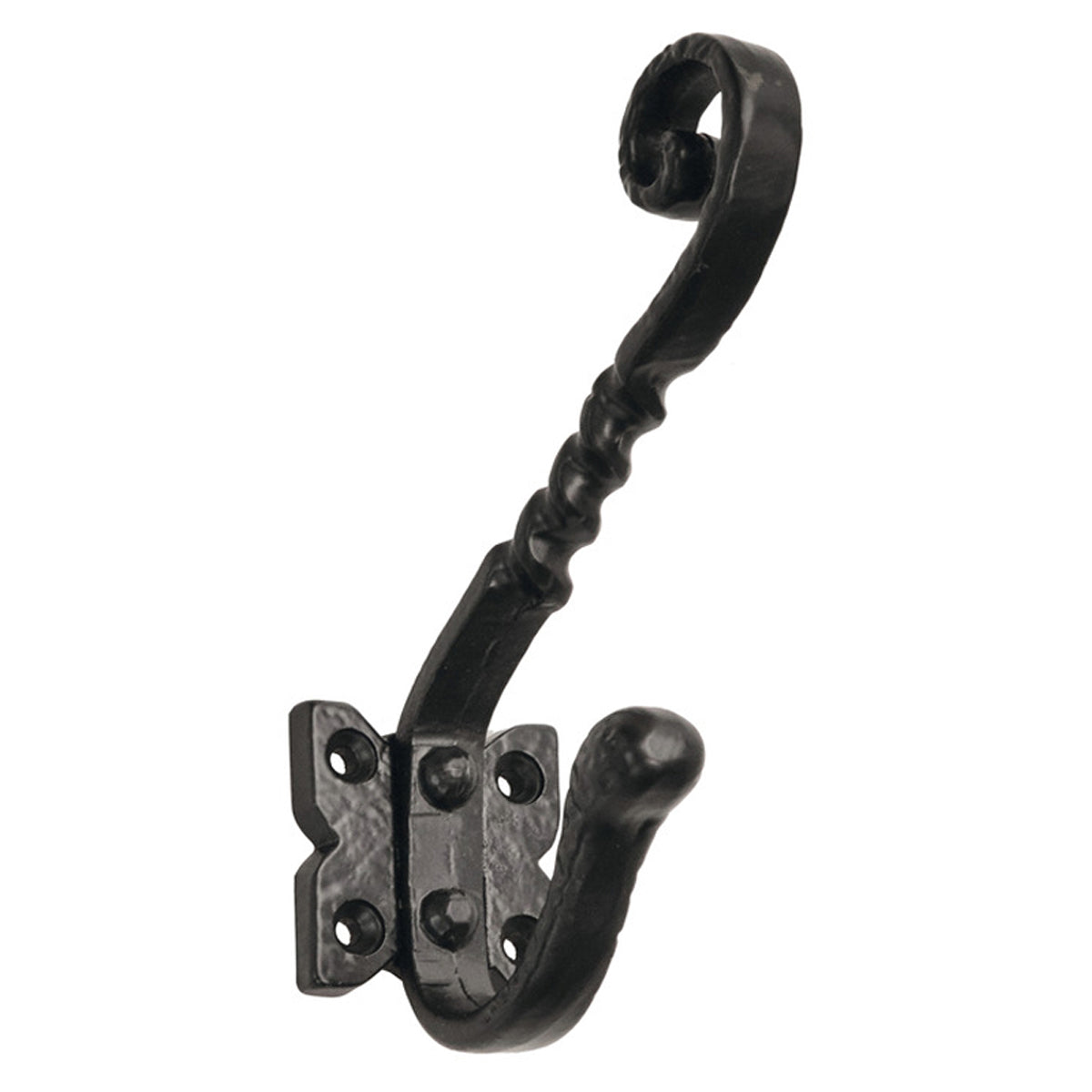 HAT+COAT HOOK SCR 134x88 BLK