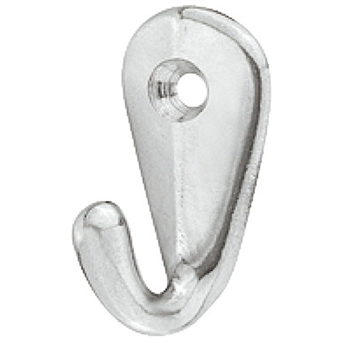 SINGLE COAT HOOK 40x19x30 ALU/POL