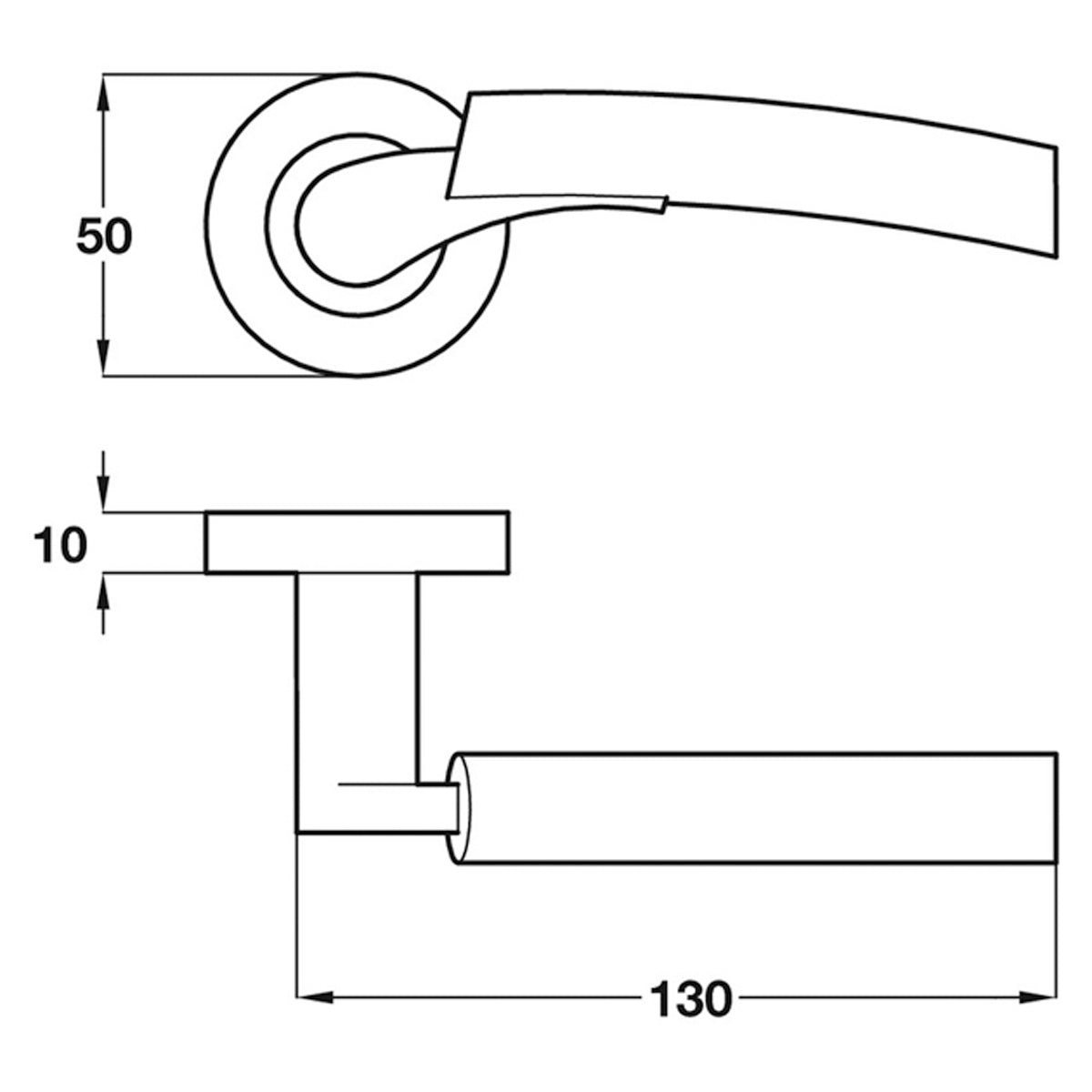 ARKLES LVR HND+ROSE D50x130 PCP/SNI