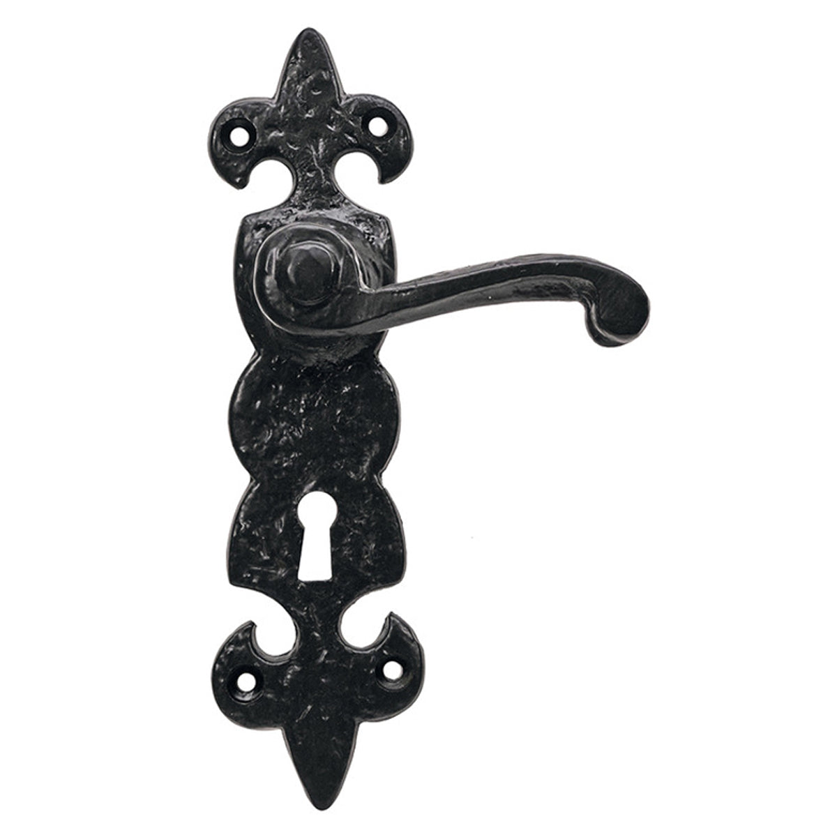 FLEUR-DE-LYS LEVER HANDLE LOCK CI/ABK