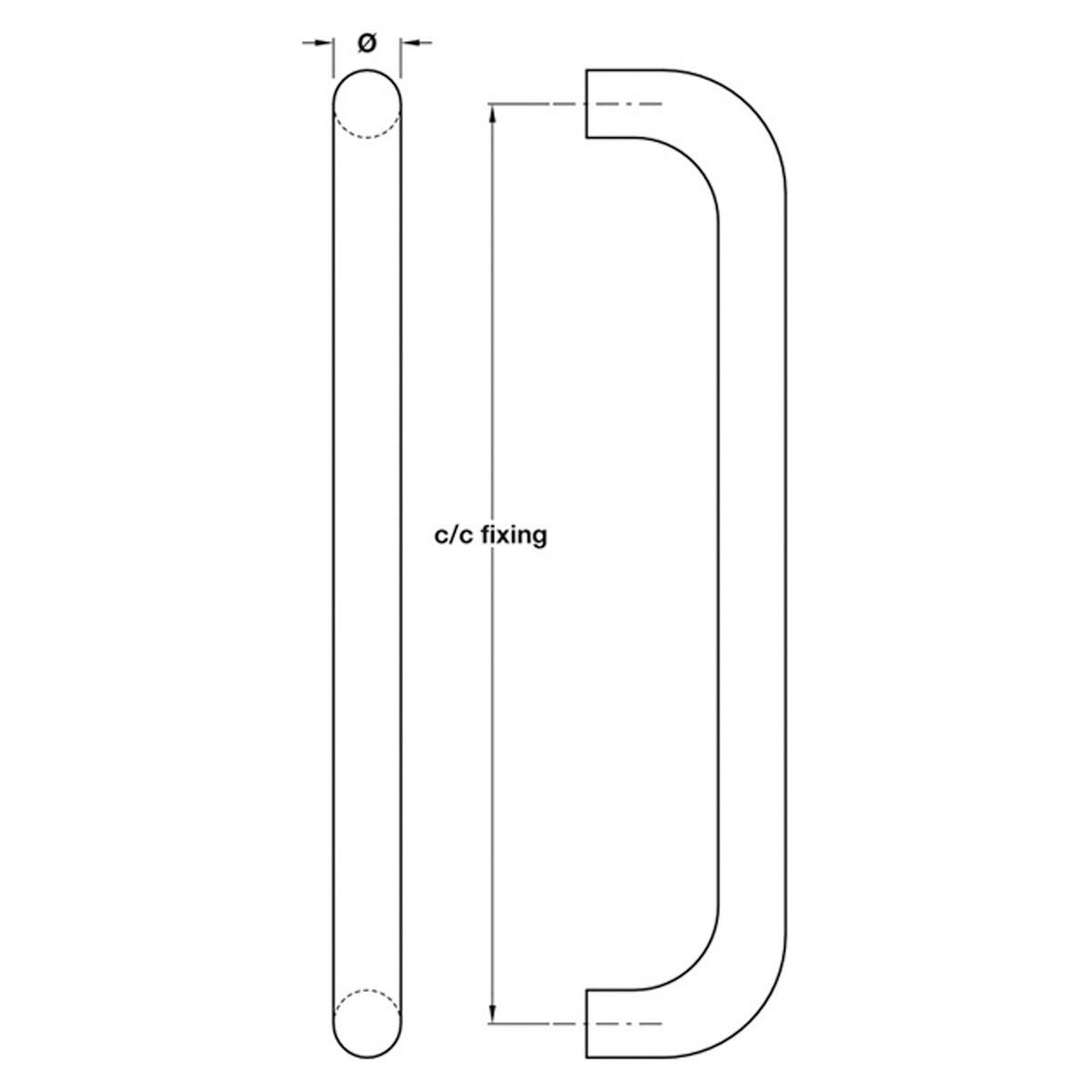 PULL HANDLE BTB D16 425HC SSS
