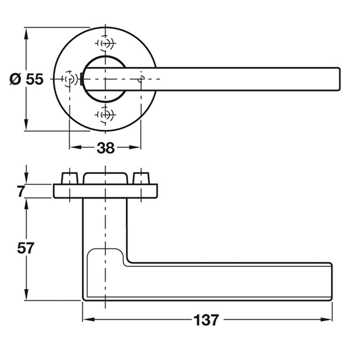 FSB ASL 1035 LEVER D55x137x57 SSS