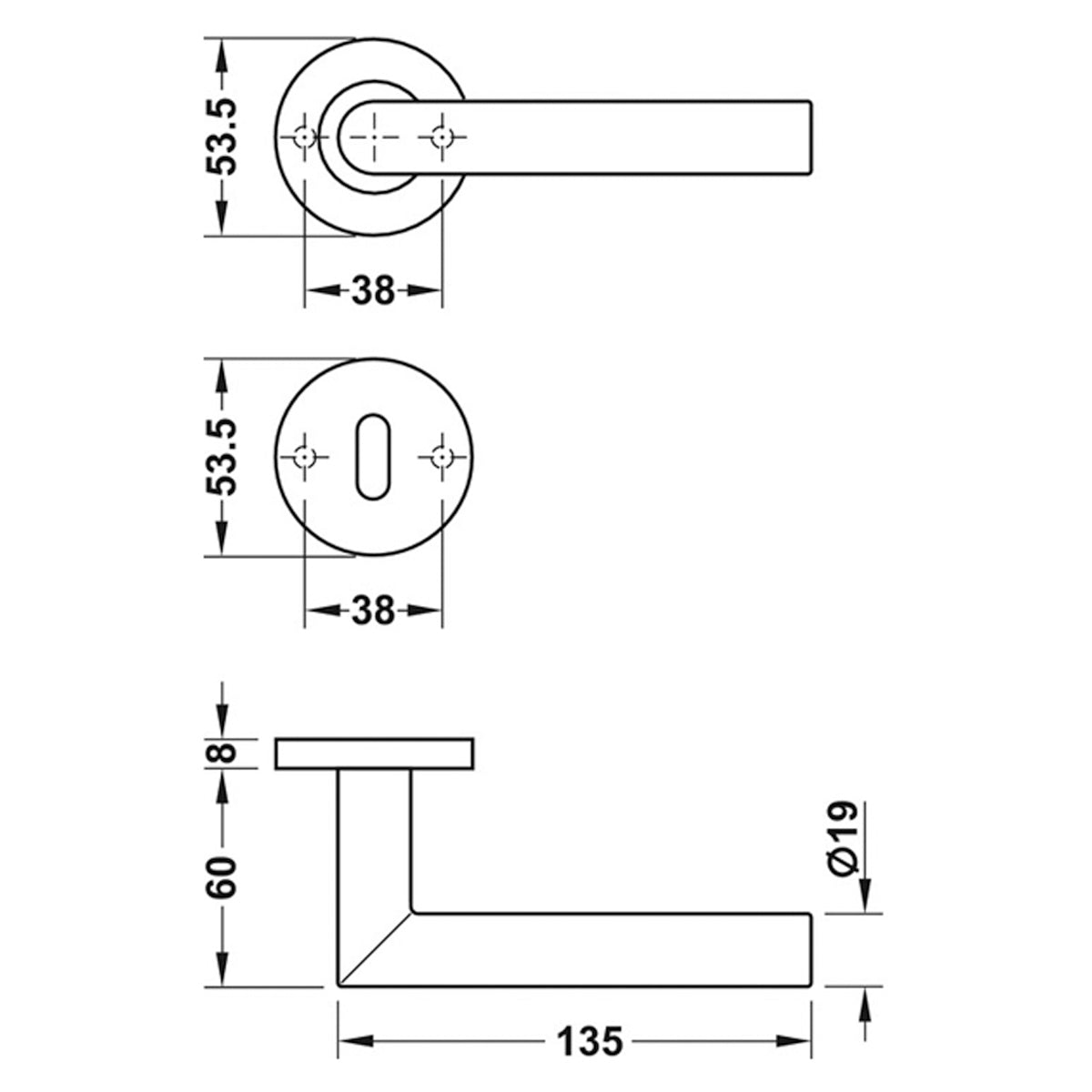 HL01 LEVER HANDLE MIT 304SSS STD