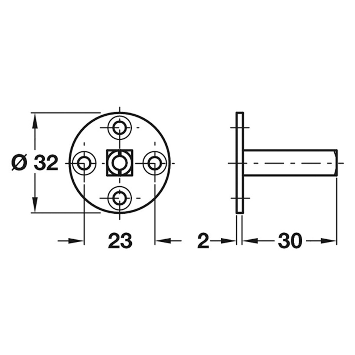 HANDLE TAYLORS SPINDLE ST/BZP
