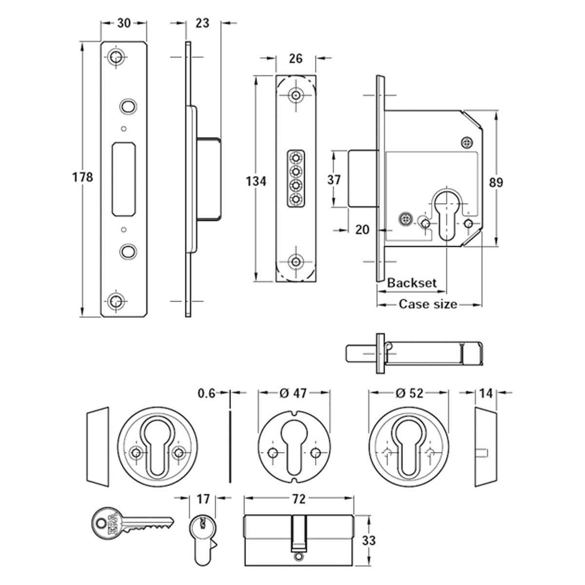SECURITY CYL MORT DEADLOCK 79 SS