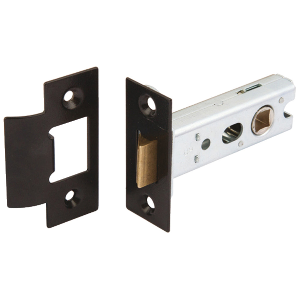 TUBULAR MORTICE LATCH 64/44 ST/BLK by HAFELE UK LTD