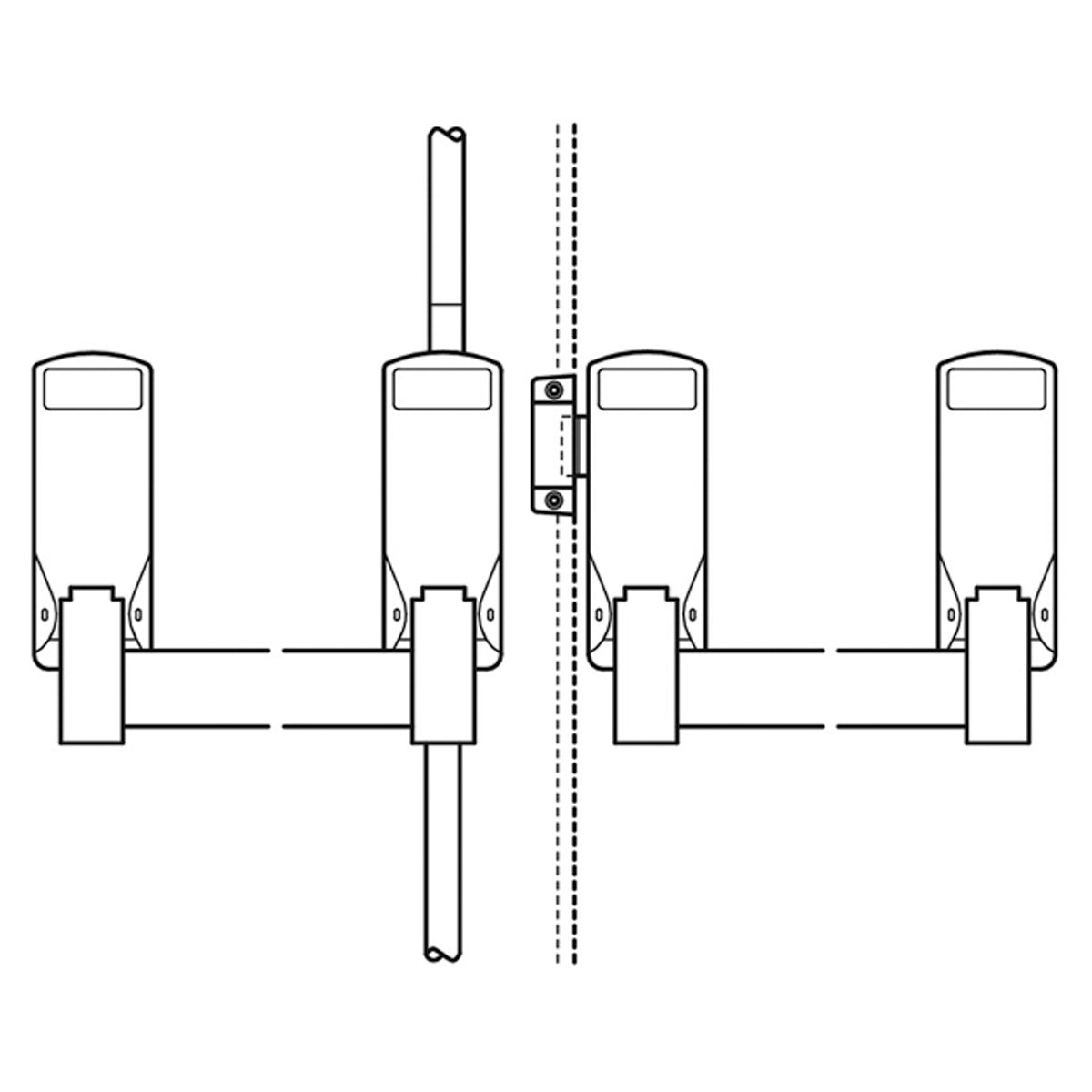 DOUBLE PANIC BOLT 56x159x100 SILVER