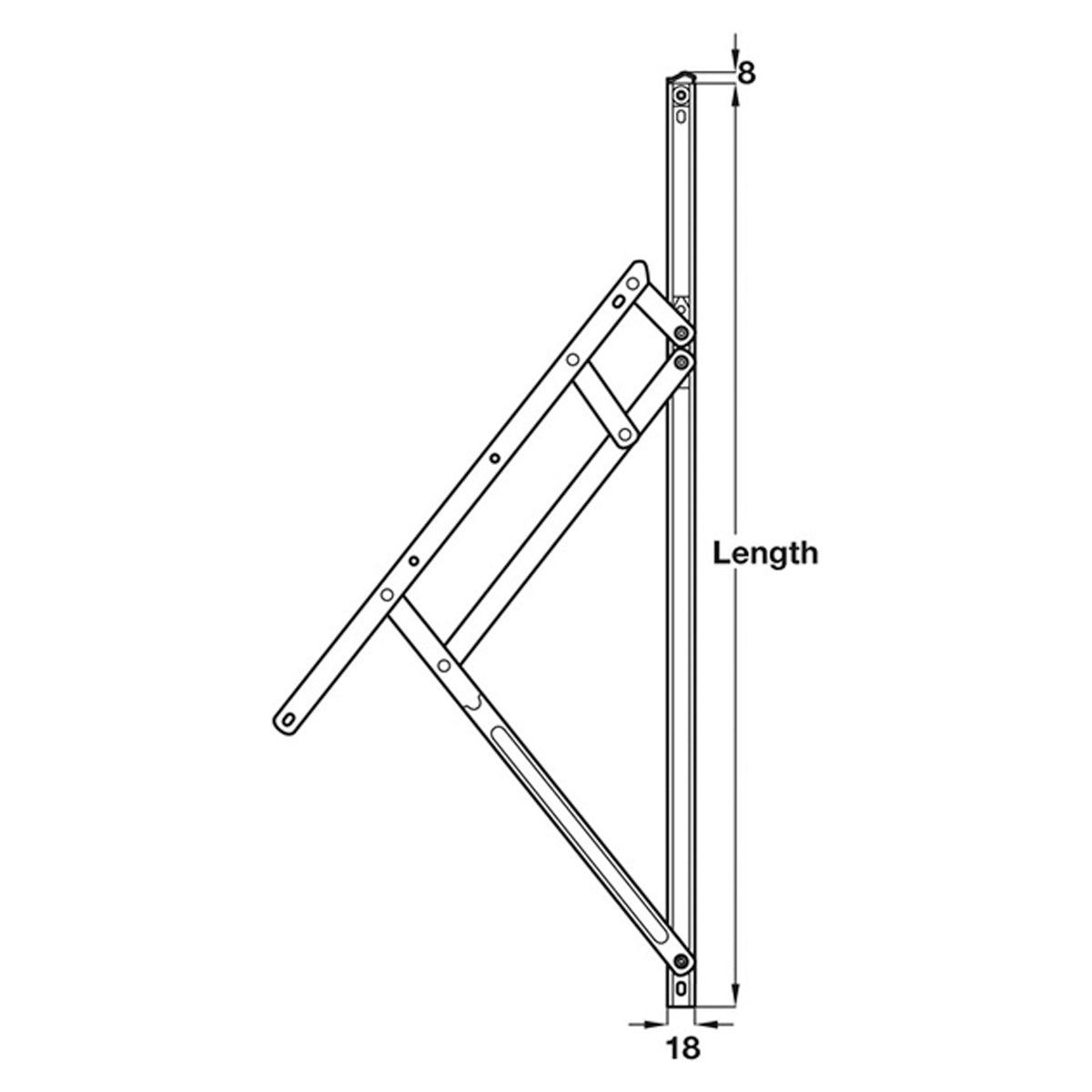 LOADPRO FRICT HINGE HD TOP 18x609