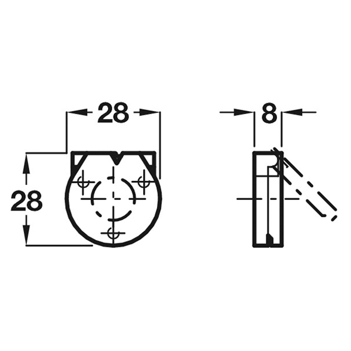 BUDGET LOCK ESCUTCHEON+SPRING ZA/CP
