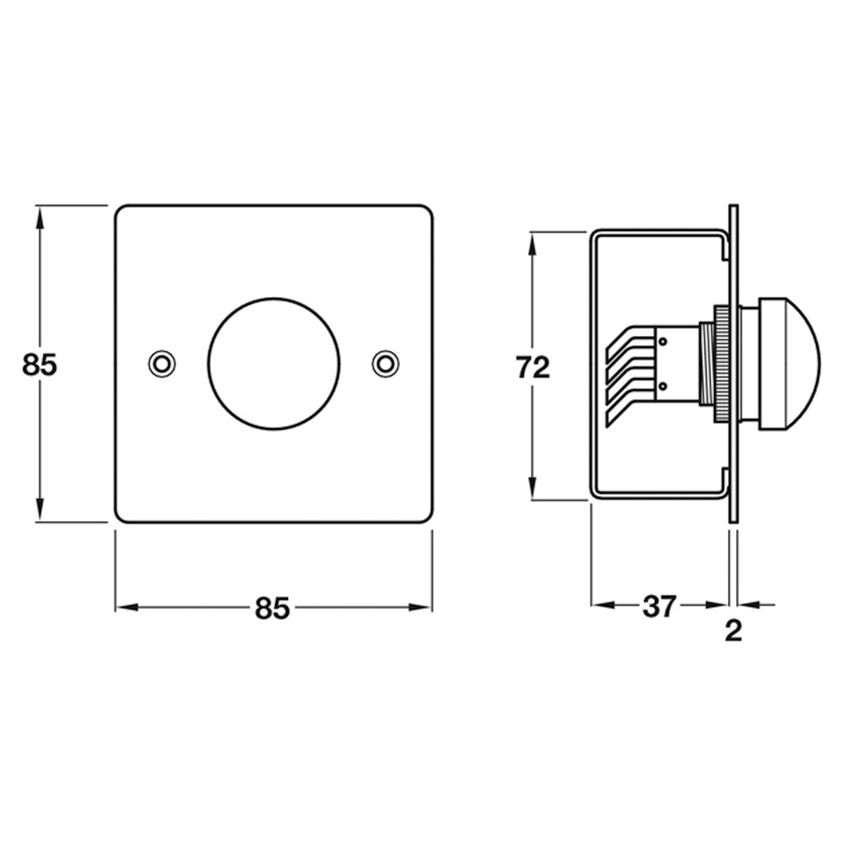 GREEN DOMED EXIT SWITCH HD BSS