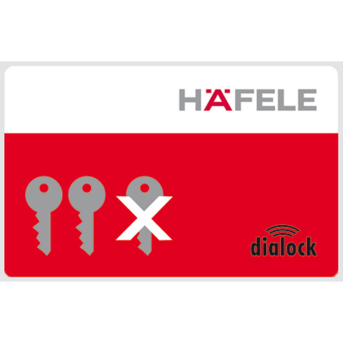 DIALOCK CLEARING CARD PVC