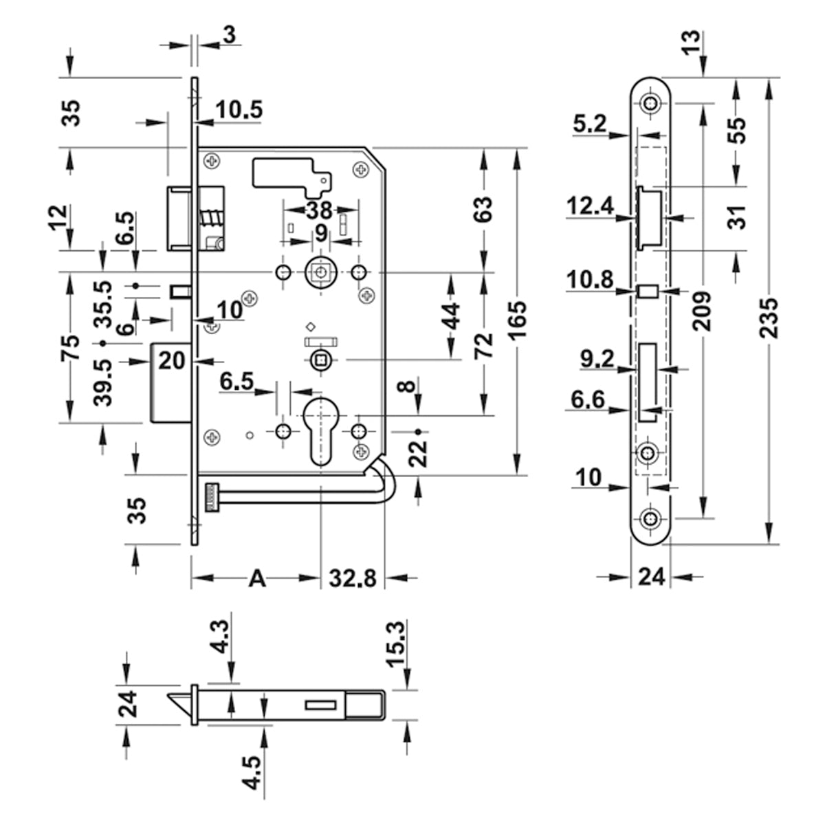DIALOCK DT700/710 MRT DIN R IN SSS