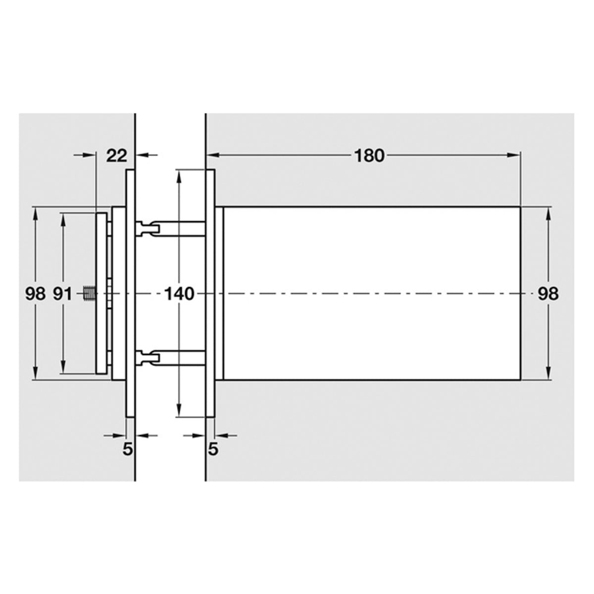 ANTI-LIGATURE PERKO POWERMATIC PCP
