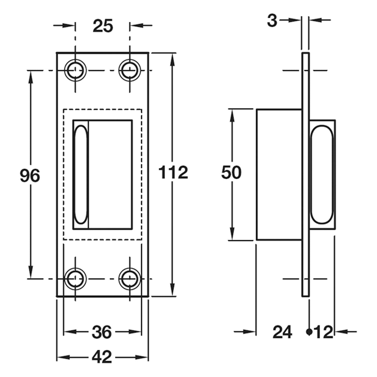 DISABLED EM RELEASE DOOR STOP ST/ST