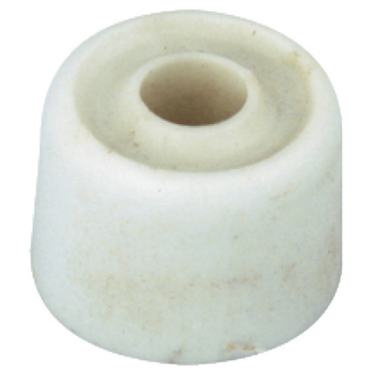 DOOR STOP FLOOR D26x20 PL/WHI