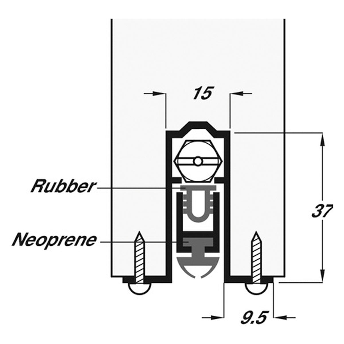 RETRACTABLE DOOR SEAL REG 914