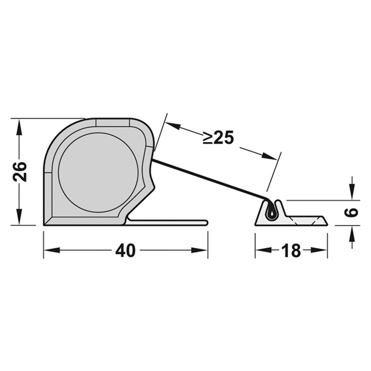 ATHMER NR-26 FINGER BLIND 260 SLV