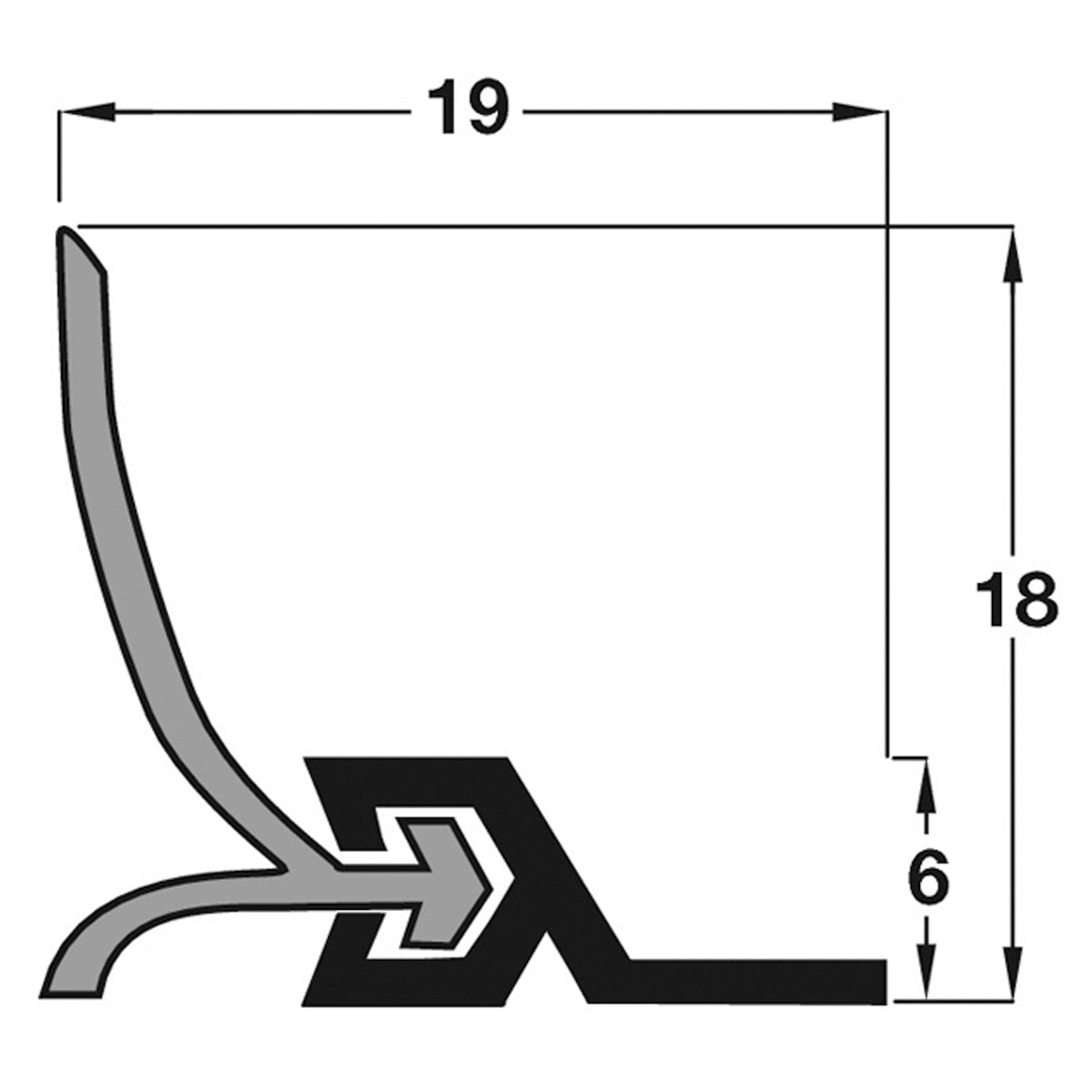 WEATHER STRIP SINGLE DOOR SET