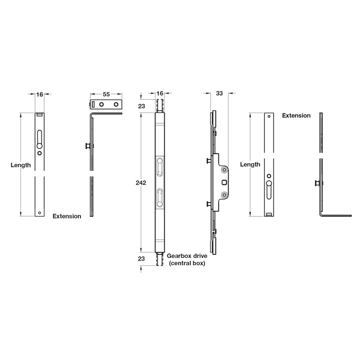ESPAG SHOOTBOLT EXT 800-1100 ST/SIL