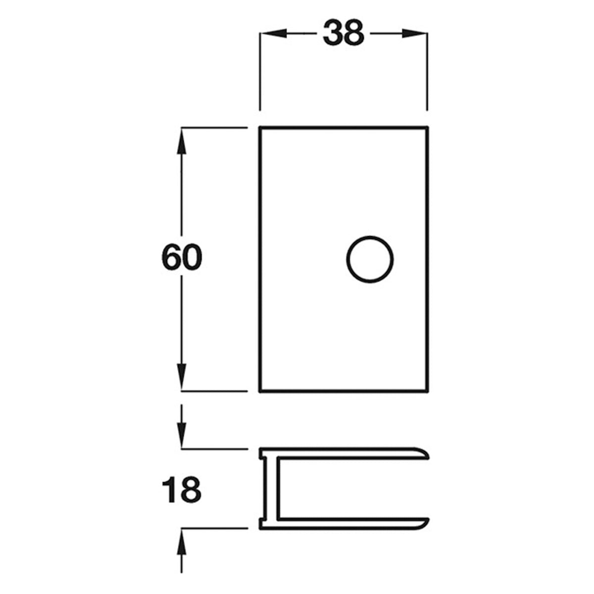 Toilet Cubicle Channel Bracket Set Wall Fixing SAA
