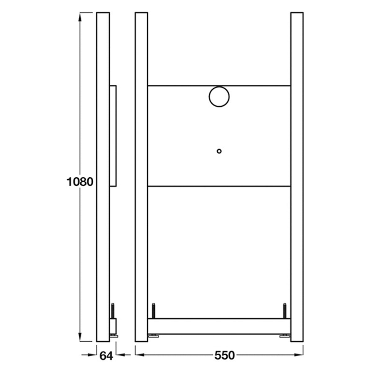 PBA DROP SEAT FIXTURE PLASTER 1080