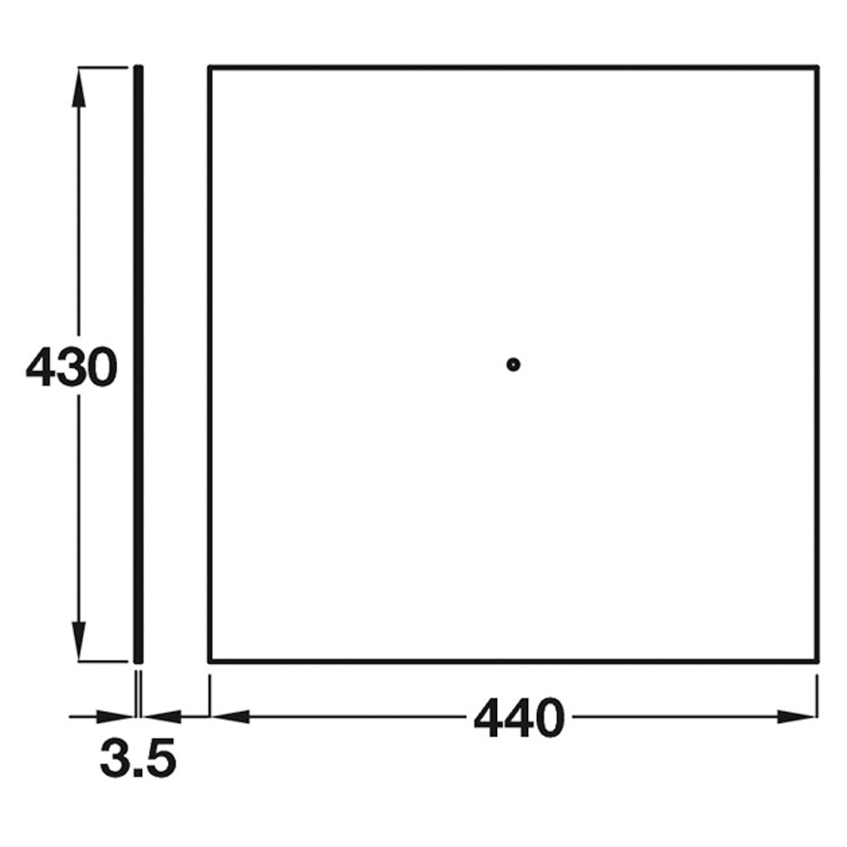 PBA DROP SEAT TEMPLATE PLASTER 430