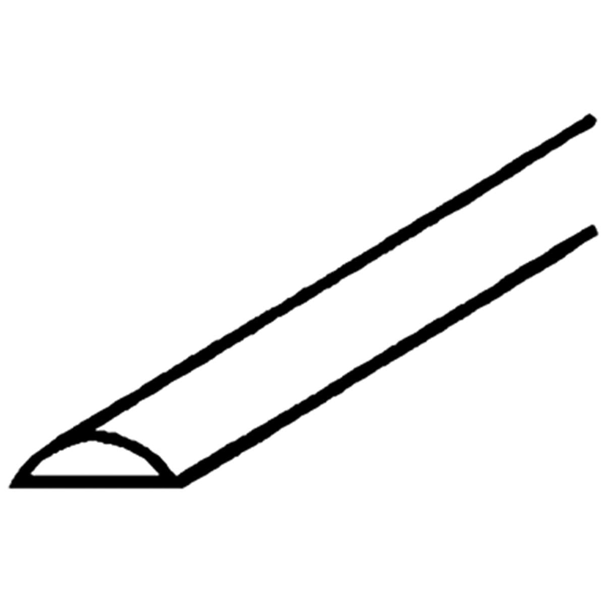 ALU SECTION ½ROUND SECT 19x3x1800