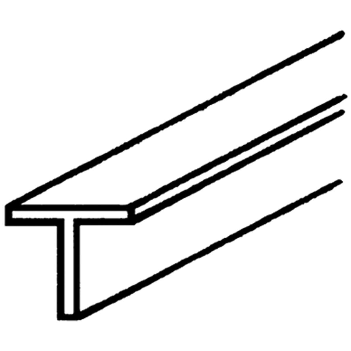 ALU T SECTION 25x25x2000