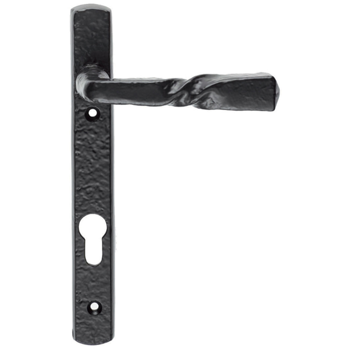 BLACK LEVER HANDLE NARROW 220x28x121 IR/BLK LF56NP92 by CARLISLE BRASS