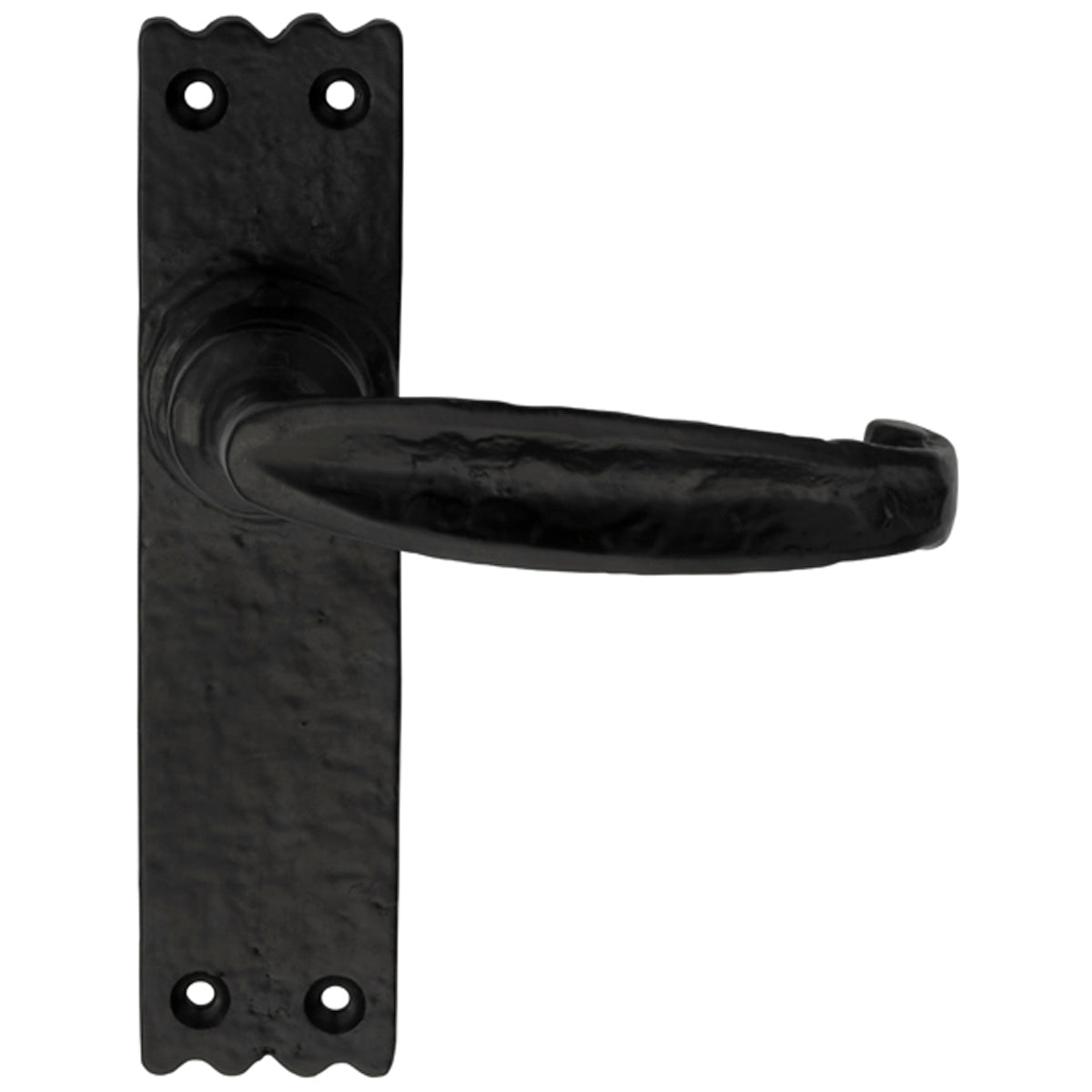 BLACK SLIM V LEVER HANDLE LATCH IR/BLK LF5508 by CARLISLE BRASS