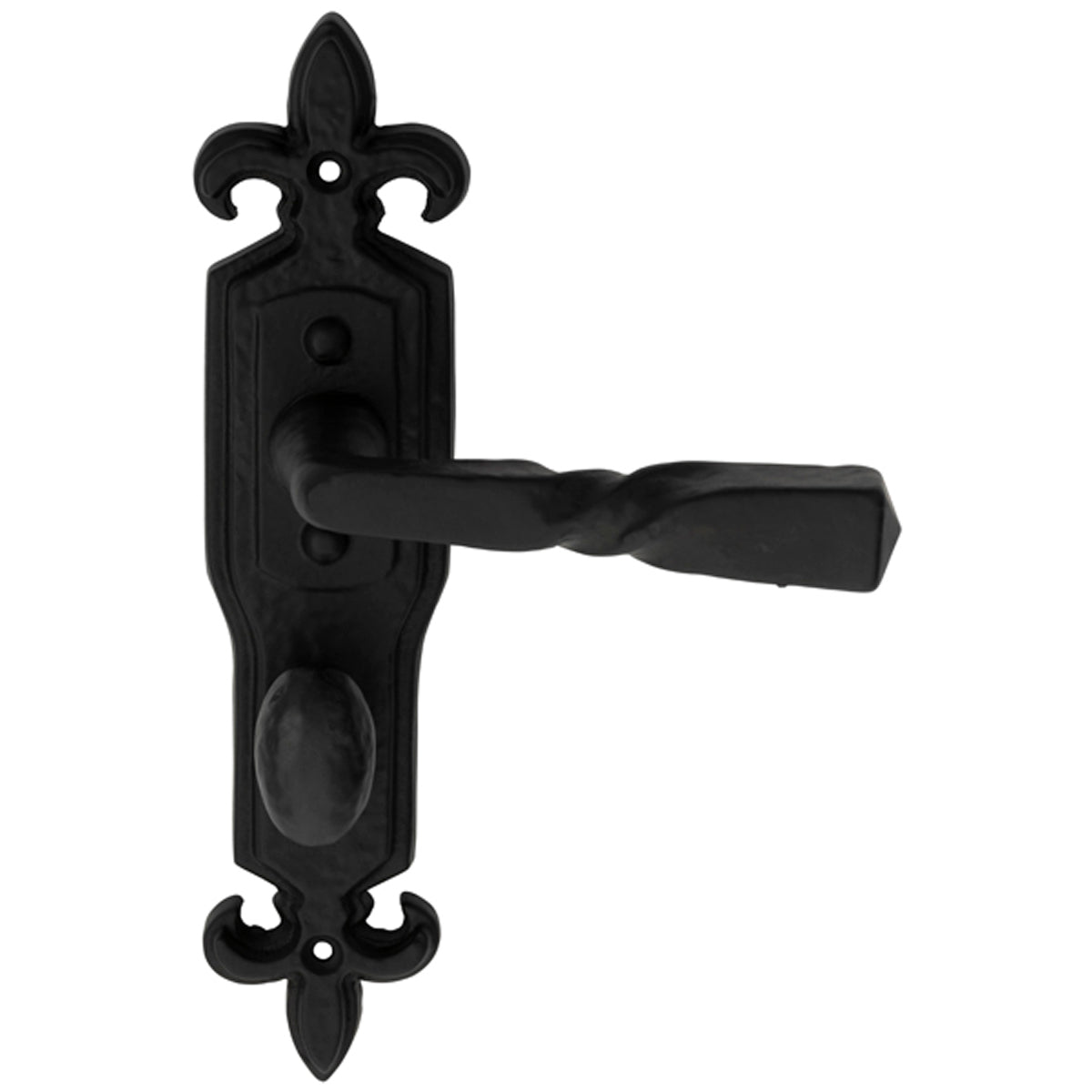 BLACK BARLEY+GOTHIC LEVER HANDLE BATH IR/BK LF5115 by CARLISLE BRASS