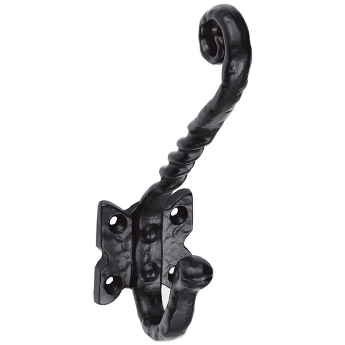 BLACK HAT+COAT HOOK 135x40 IR/BLK LF5526 by CARLISLE BRASS