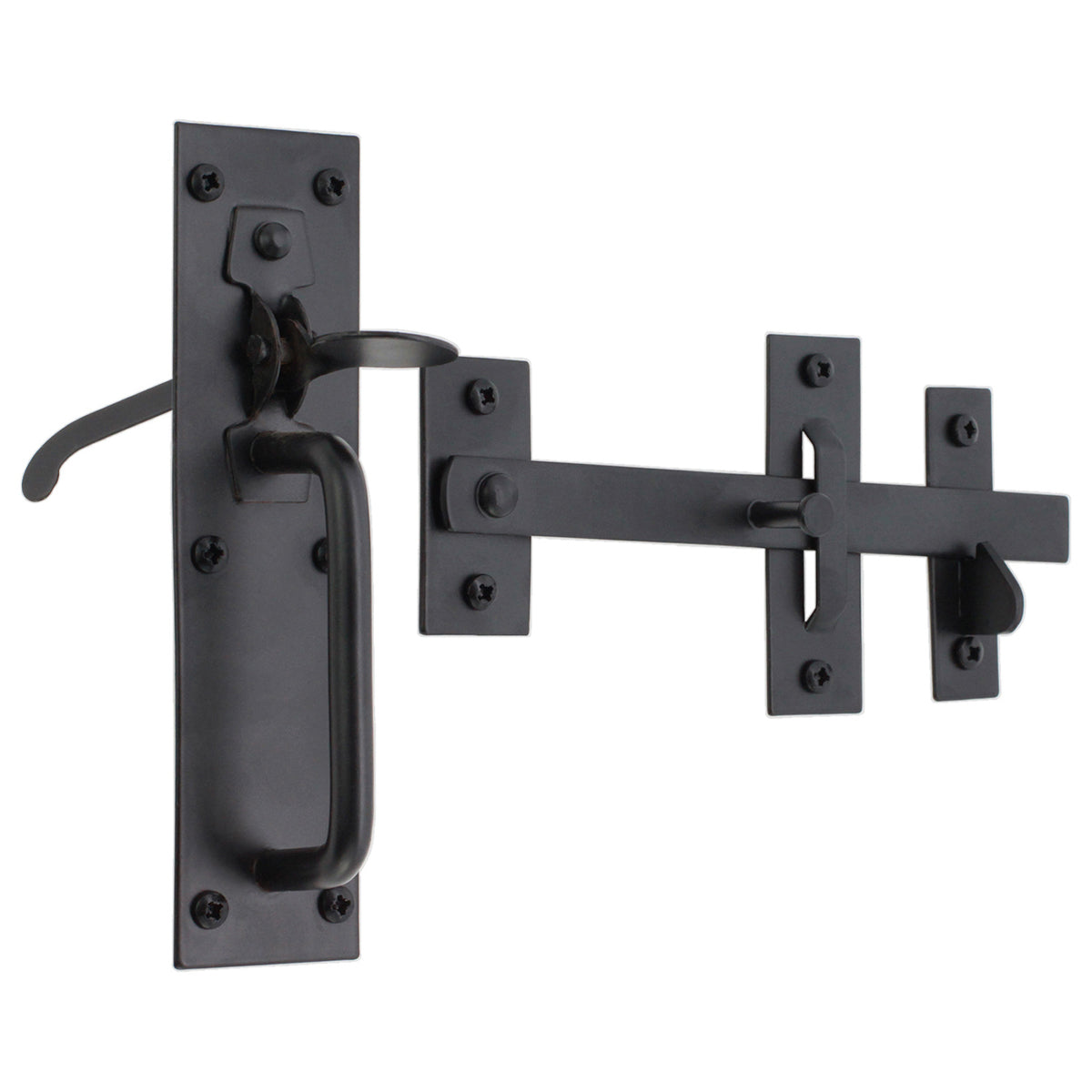 IRON SUFFOLK LATCH 175 BLK by Spira Brass