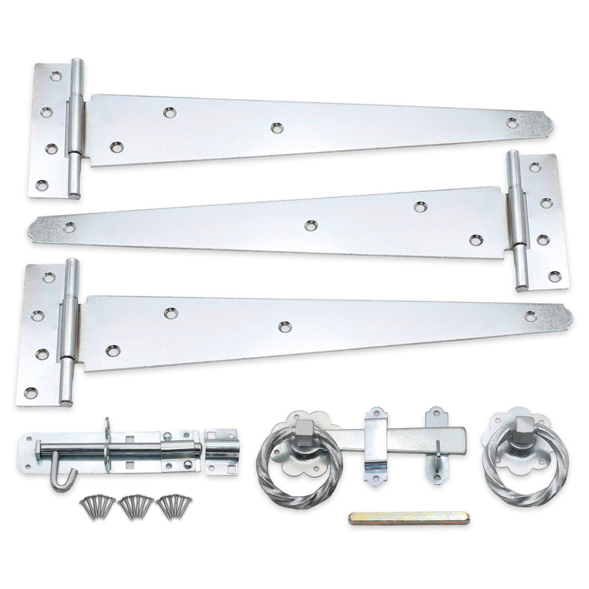 TWIST RING GATE IRONMONGERY KIT 350 ZNC by Spira Brass