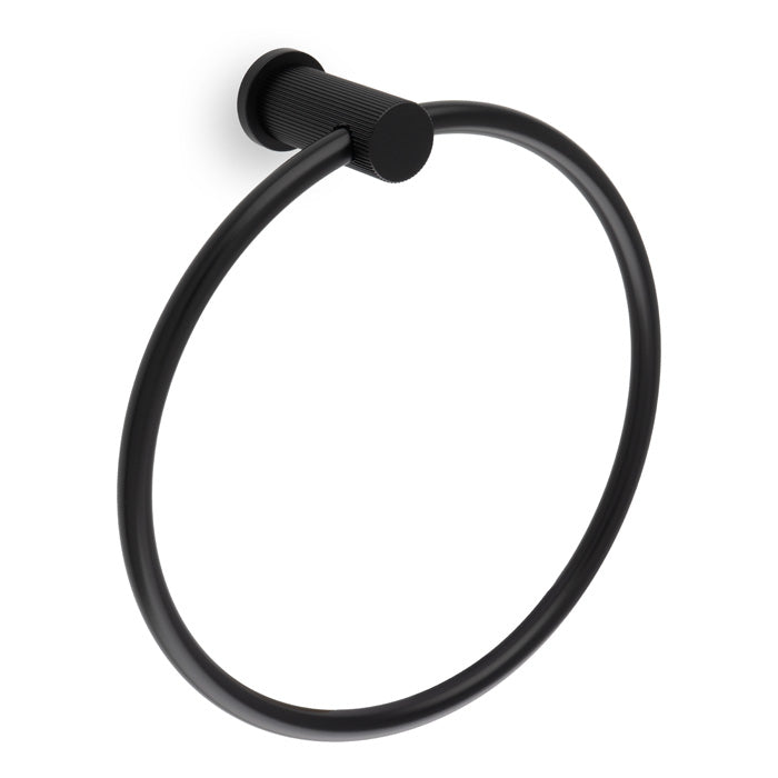 AW BRUNEL TOWEL RING REEDED ABR AW453AB by CARLISLE BRASS