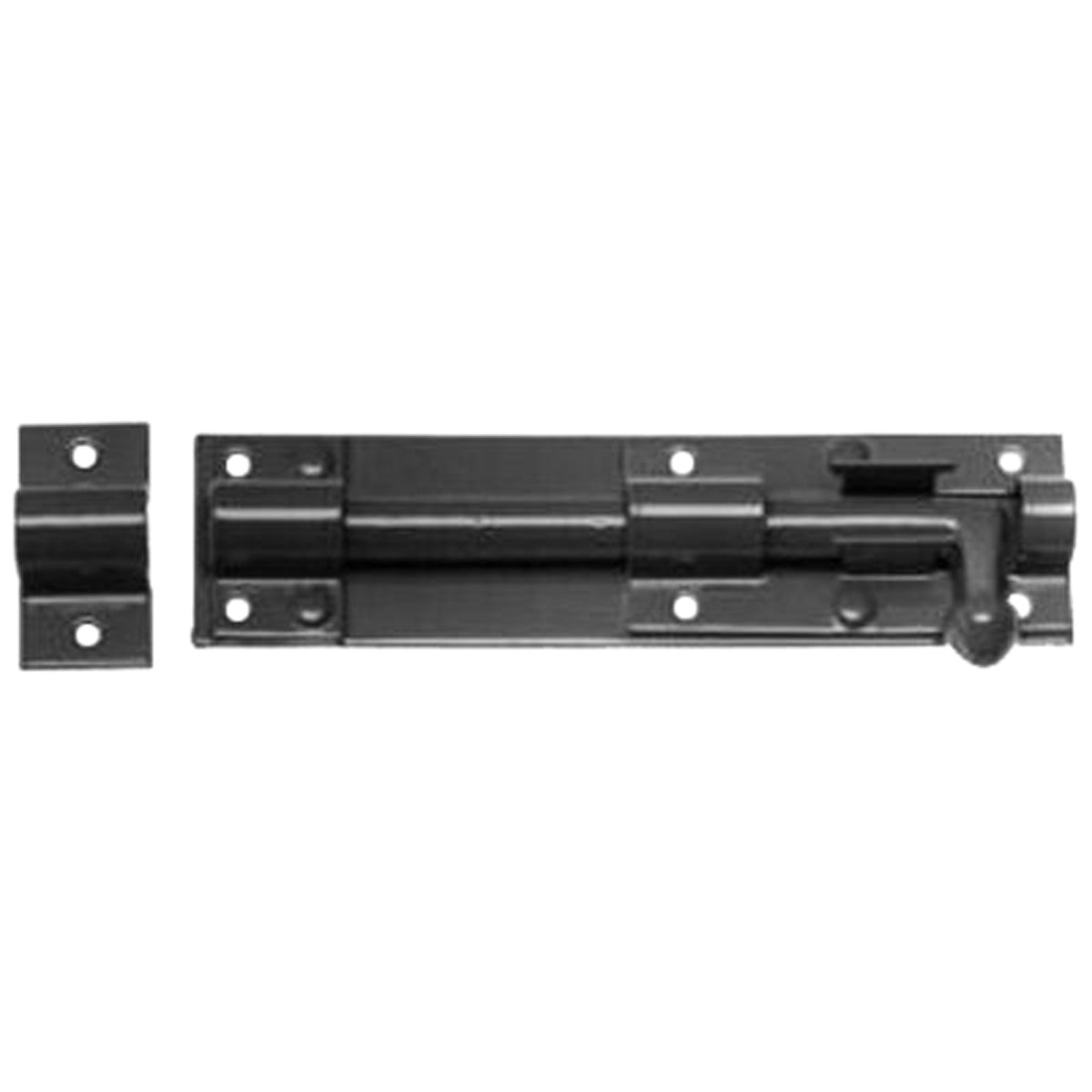 ENCLOSED TOWER BOLT 200 NECKED/BLK