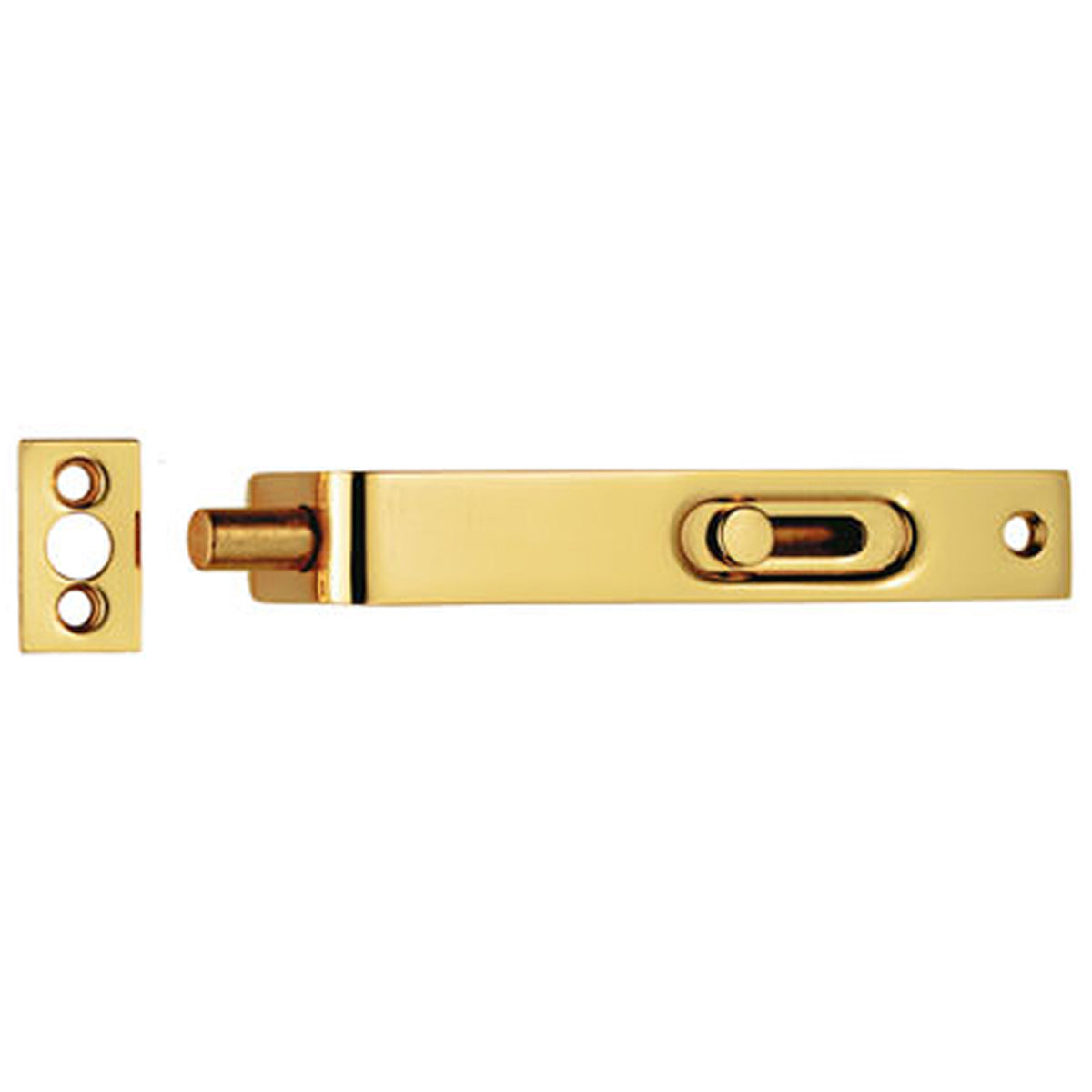 SUNK SLIDE FLUSH BOLT 101x18 PBR AA79 by CARLISLE BRASS