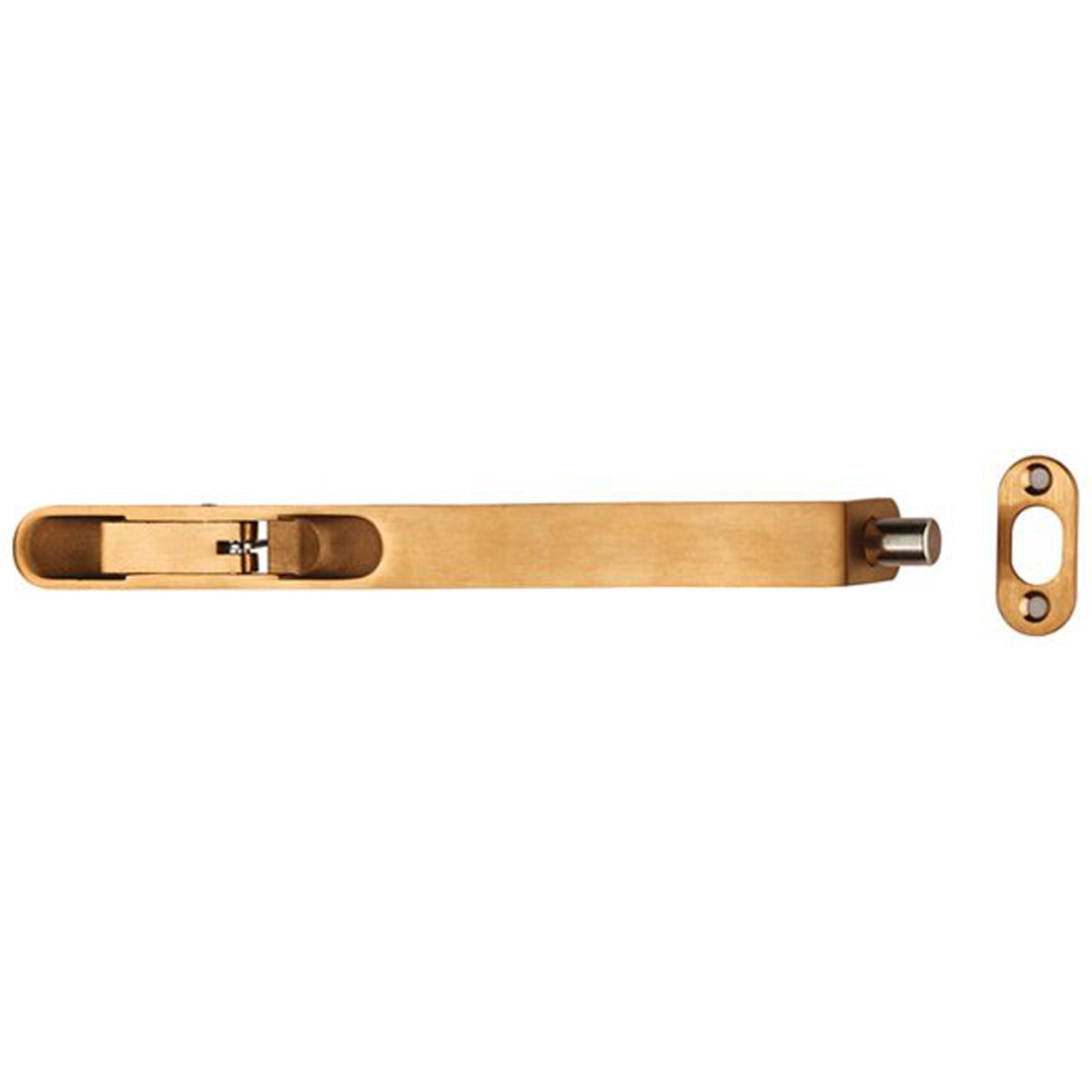 ESPEC LVACT FLUSH BOLT 204 RAD SPVD FBT1008SPVD/R by CARLISLE BRASS