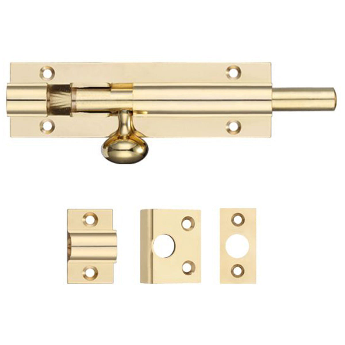 F&B ARCH BARREL BOLT 100x30 PBR