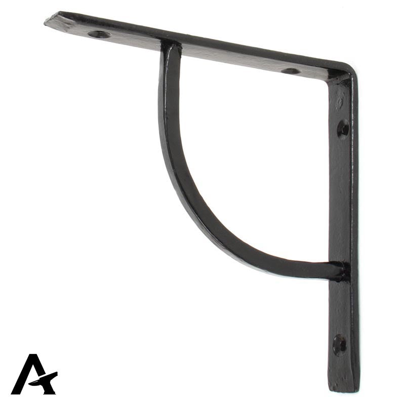 SHELF BRACKET PLAIN 155x18x250 BLK