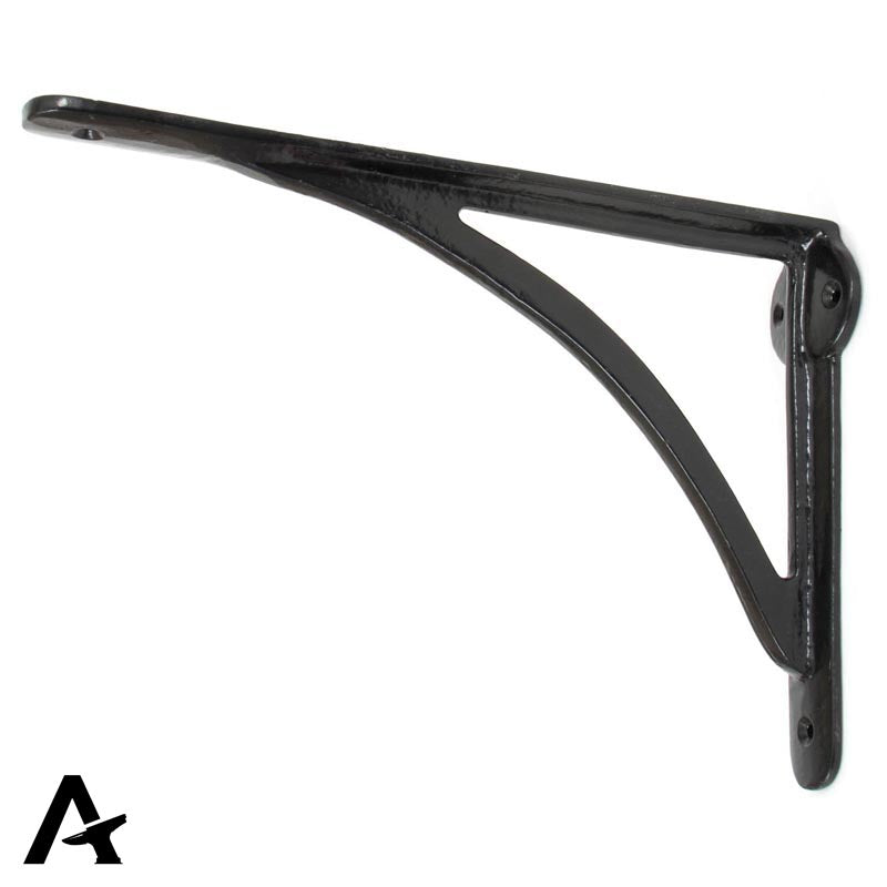 SHELF BRACKET CURVED 178x45x250 BLK - 83784 by MARCHES (ANVIL) ARCHITECTURAL HARDWARE